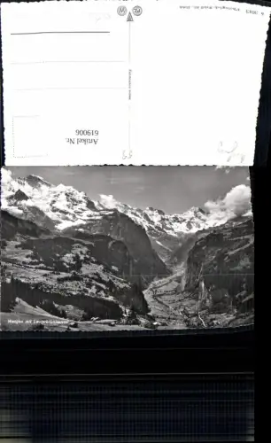 619006,Foto Ak Wengen m. Lauterbrunnental