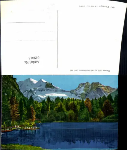 619013,Foto Ak Blausee m. Doldenhorn Kandergrund