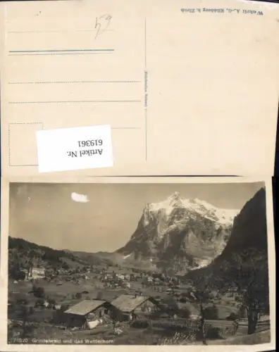 619361,Grindelwald u. d. Wetterhorn