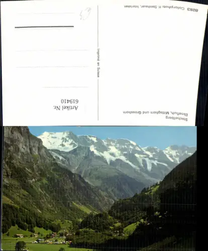 619410,Stechelberg Lauterbrunnen Ebnefluh Mittaghorn u. Grosshorn