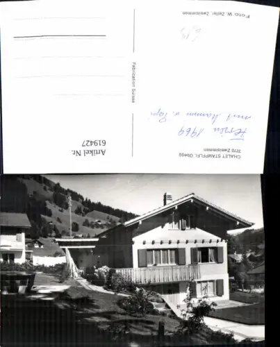 619427,Foto Ak Chalet Stämpflfi Obegg Zweisimmen