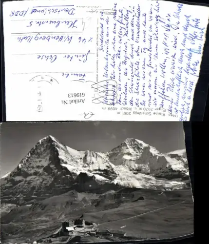 619613,Foto Ak Kleine Scheidegg Eiger Mönch b. Grindelwald