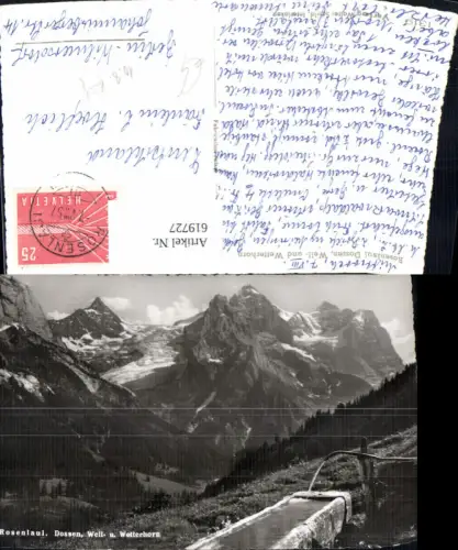 619727,Rosenlaui Dossen Well- u. Wetterhorn Brunnen b. Meiringen