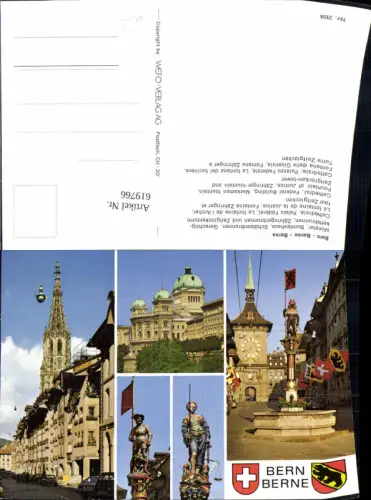 619766,Mehrbild Ak Bern Berne Münster Bundeshaus Zeitglockenturm