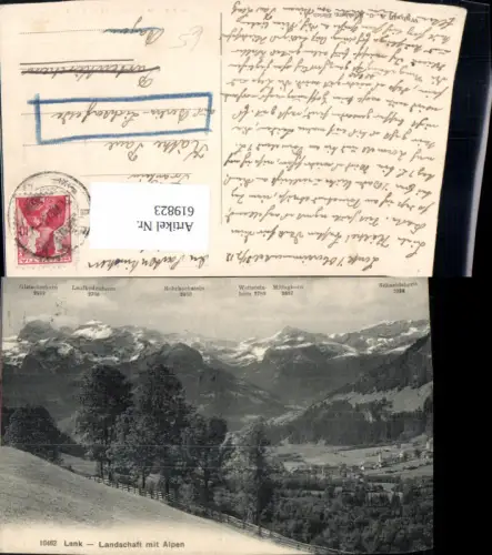 619823,Lenk Landschaft m. Alpen Simmental