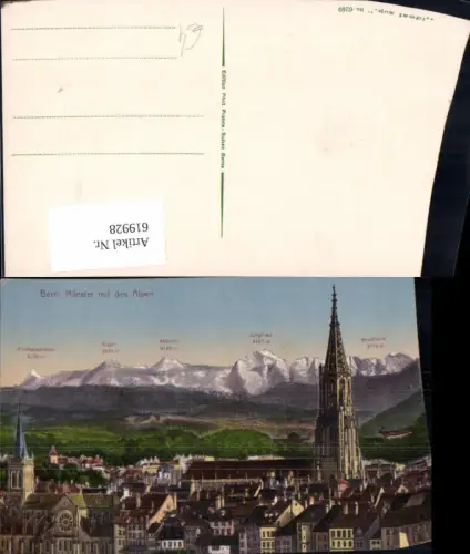 619928,Bern Münster m. d. Alpen