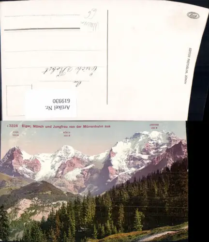 619930,Eiger Mönch u. Jungfrau v. d. Mürrenbahn aus b. Lauterbrunnen Mürren