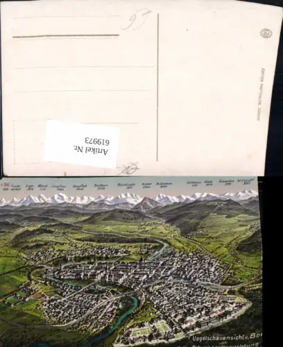 619973,Vogelschauansicht Bern Berne m. d. Schweizer Landesausstellung