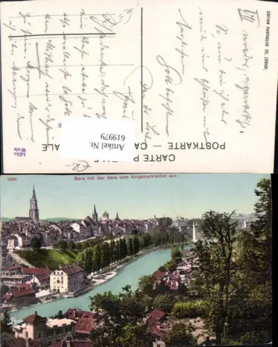 619979,Bern m. d. Aare v. Aargauerstaiden aus