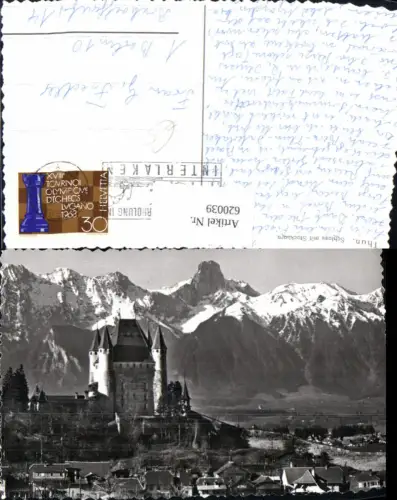 620039,Foto Ak Thun Schloss u. Stockhorn