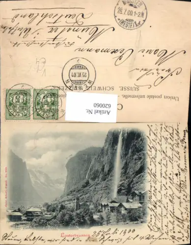 620060,Lauterbrunnen Wasserfall pub Gebr. Künzli 2345