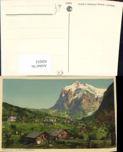 620212,Grindelwald u. d. Wetterhorn