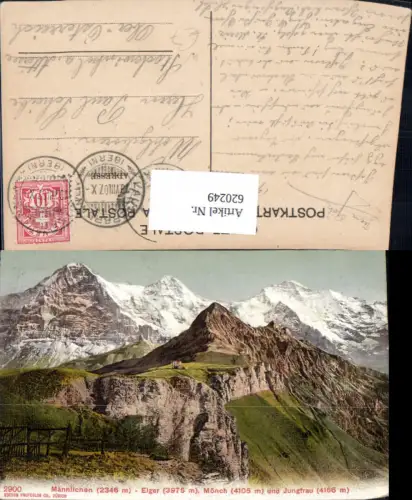 620249,Männlichen Eiger Mönch u. Jungfrau Wengen