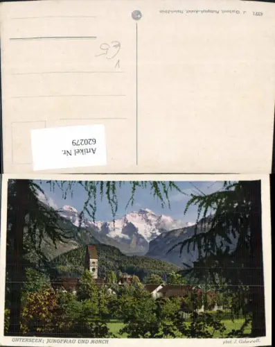 620279,Unterseen Jungfrau u. Mönch pub J. Gaberell 4371