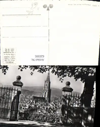 620395,Bern Berne Ansicht m. Gitter Zaun auf Kirche Münster