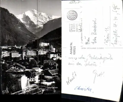 620521,Foto Ak Interlaken Ansicht