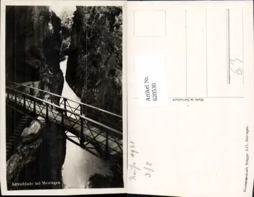 620530,Foto Ak Aareschlucht b. Meiringen