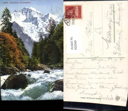 620569,Lütschine m. Jungfrau Grindelwald Lauterbrunnen