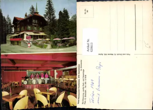 620613,Mehrbild Ak Zweisimmen Simmental Hotel Restaurant Forellensee