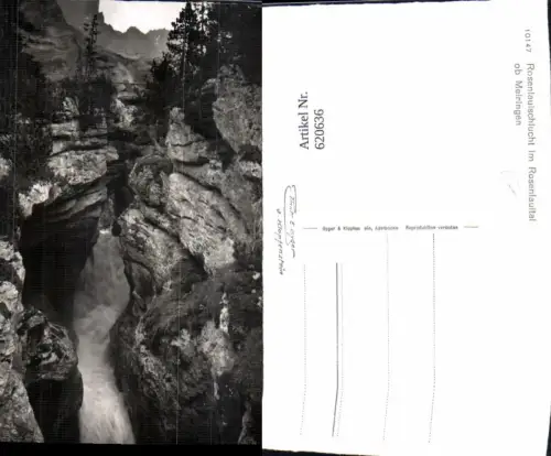 620636,Foto Ak Rosenlauischlucht i. Rosenlauital ob Meiringen