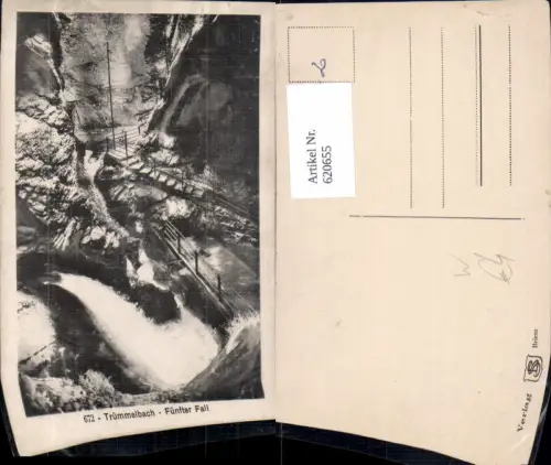 620655,Foto Ak Trümmelbach Fünfter Fall Wasserfall Lauterbrunnen