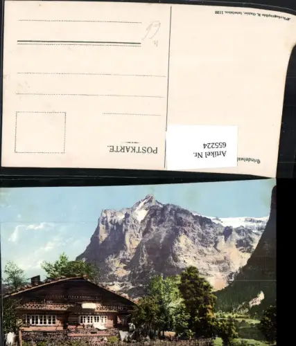 655224,Grindelwald Wetterhorn Ansicht Haus Bauernhaus
