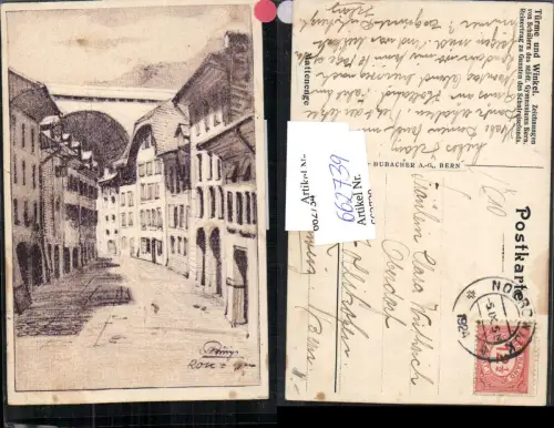 662739,Künstler AK Bern Mattenenge