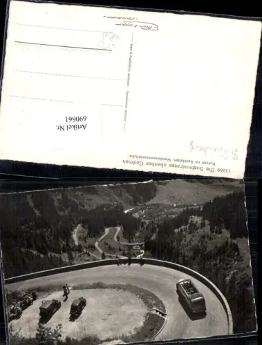 690661 Sustenstraße Gadmen Bus Autobus Oldtimer Auto Uri Bern Innertkirchen Wassen Wendenwasserbrücke