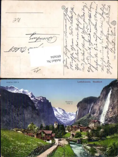 693694 tolle AK Lauterbrunnen Staubbach Kt. Bern