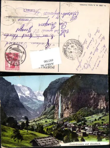 693700 tolle AK Lauterbrunnen Staubbach Kt. Bern