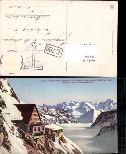693704 Jungfraubahn Jungfrau Bern Berner Oberland Station Jungfraujoch Berghaus