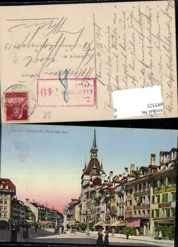 695523 Bern Bärenplatz Feldpost Zensurstelle Feldkirch
