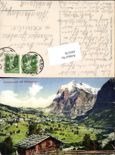 695570 Grindelwald m. Wetterhorn Bern gel Blankenburg am Harz