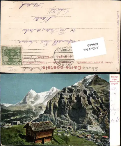 696466 Mürren Eiger Mönch Jungfrau Gimmelwald Bern Berner Oberland