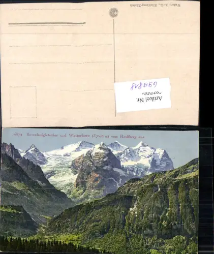 699818 Rosenlauigletscher Wetterhorn Hasliberg Interlaken Oberhasli Hasle Kt Bern