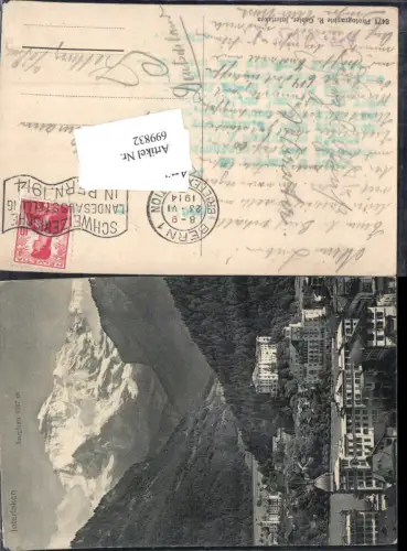 699832 Interlaken m. Jungfrau pub R. Gabler 8471 Kt Bern