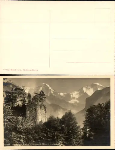 700309 Ruine Unspunnen b. Wilderswil Bödeli Interlaken Kt Bern