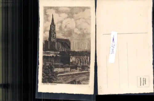 700867 Radierung Bern Münster