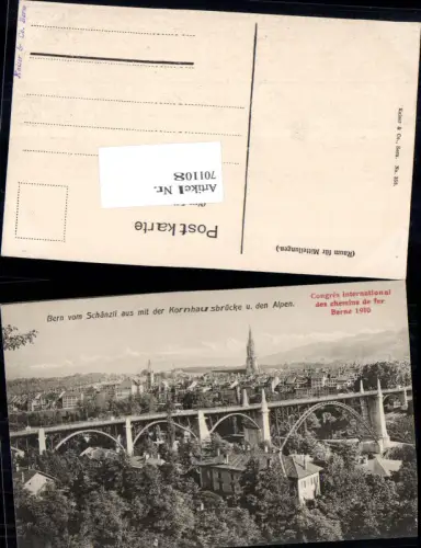 701108 Bern Berne Schänzli Brücke Kornhausbrücke