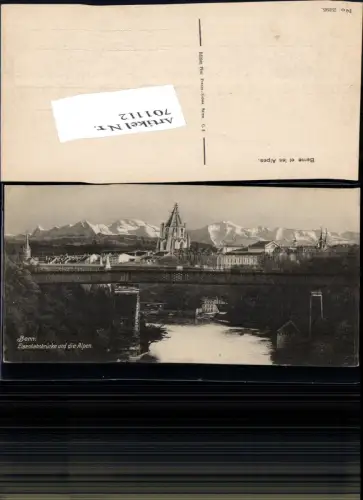 701112 Bern Berne Eisenbahnbrücke Brücke