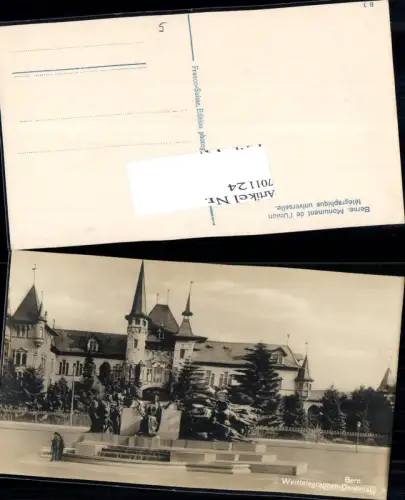 701124 Bern Berne Welttelegraphen denkmal