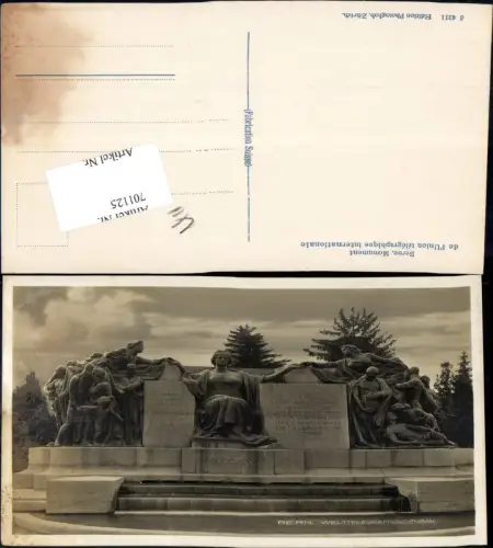 701125 Bern Berne Welttelegraphen denkmal