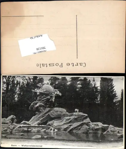 701126 Bern Berne Weltpostdenkmal