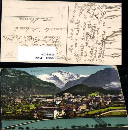 705880 Interlaken mit Jungfrau pub R. Gabler 1173