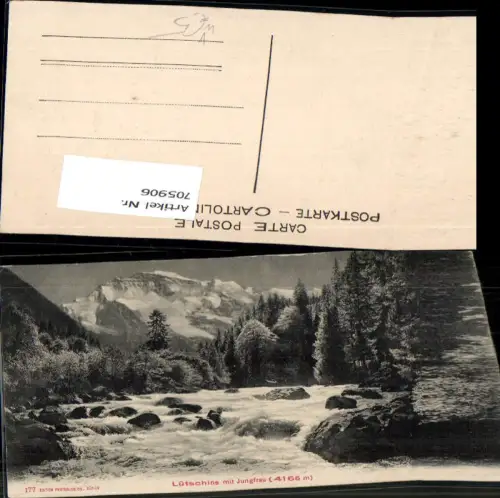 705906 Lütschine mit Jungfrau Wilderswil pub Photoglob 177