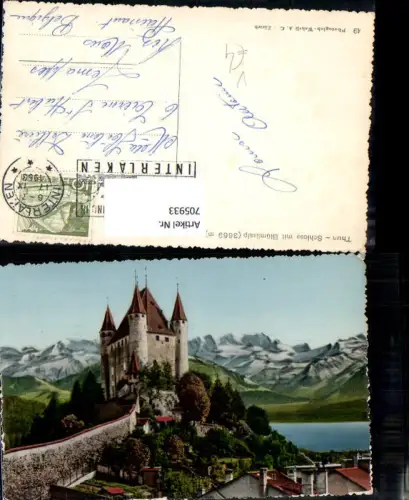 705933 Thun Schloss mit Blümlisalp pub Photoglob 49