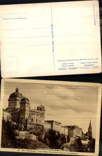 715697 Bern Berne Nachterscheinung Halt gegen Licht Leuchtende Postkarte