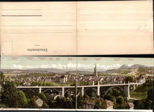 715702 Klappkarte Bern Berne Brücke