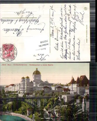715728 Bern Berne Kasino Casino Kirchenfeldbrücke Brücke gel Gräfelfing München