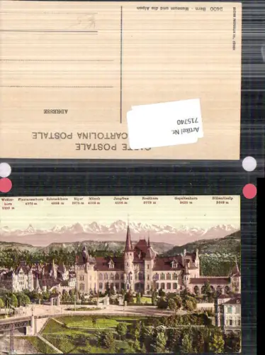 715740 Bern Berne Museum m. Alpen pub Photoglob 2400